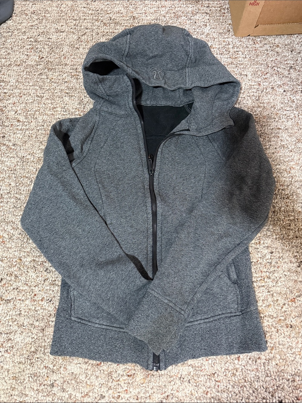 Lululemon Women's Gray Hooded Zip Jacket size 4